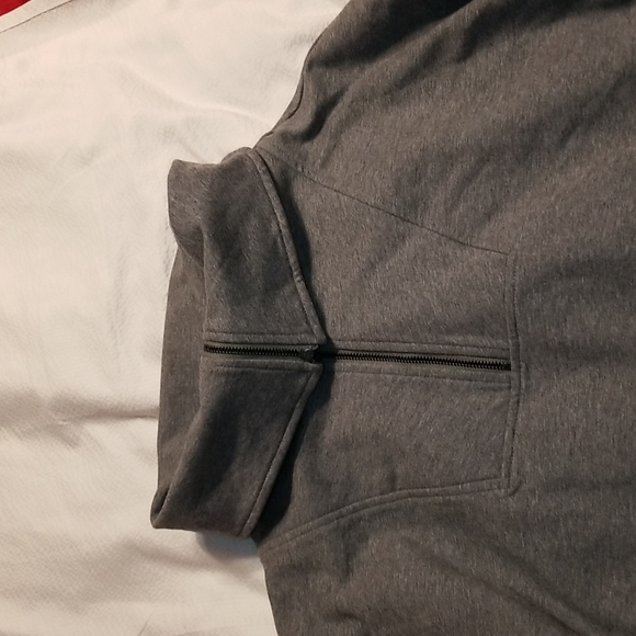 - NWT QUARTER ZIP MULTI WAY COLLAR CASUAL BEACH SWEAT SHIRT DRESS MEDIUM - Picture 8 of 10